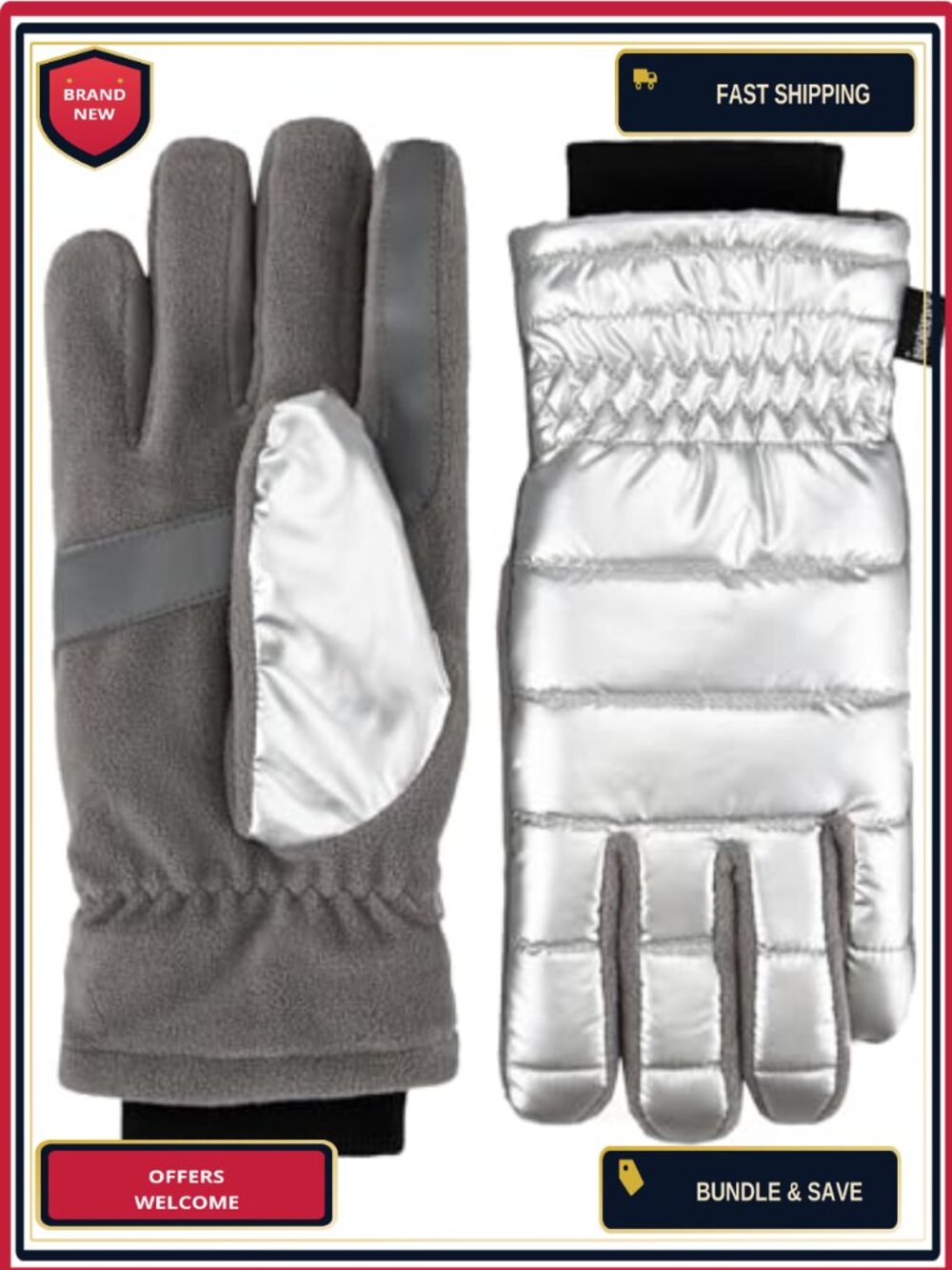 Women's Thermal Touchscreen Water Repellent Gloves & Mittens Sleekheat